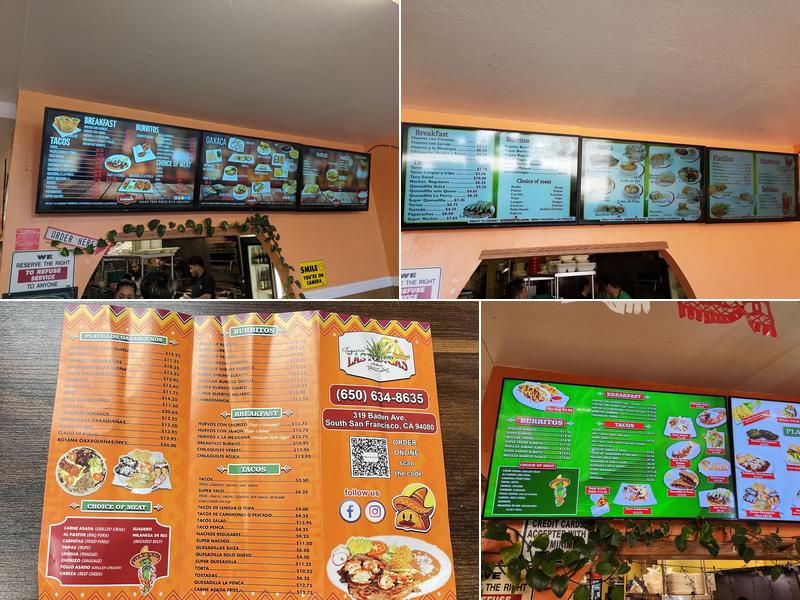 Taqueria Las Pencas #1 Menu