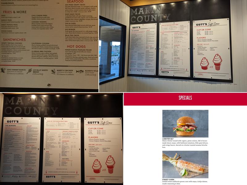 Gott's Roadside Menu