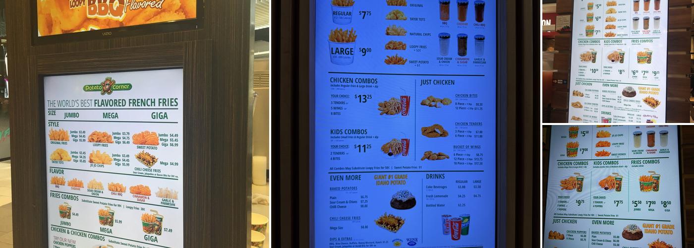 Potato Corner Menu