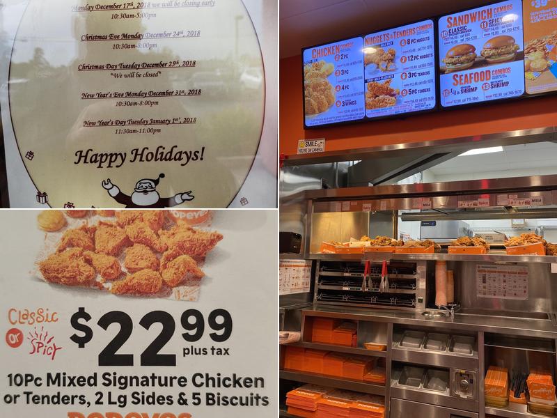 Popeyes Louisiana Kitchen Menu