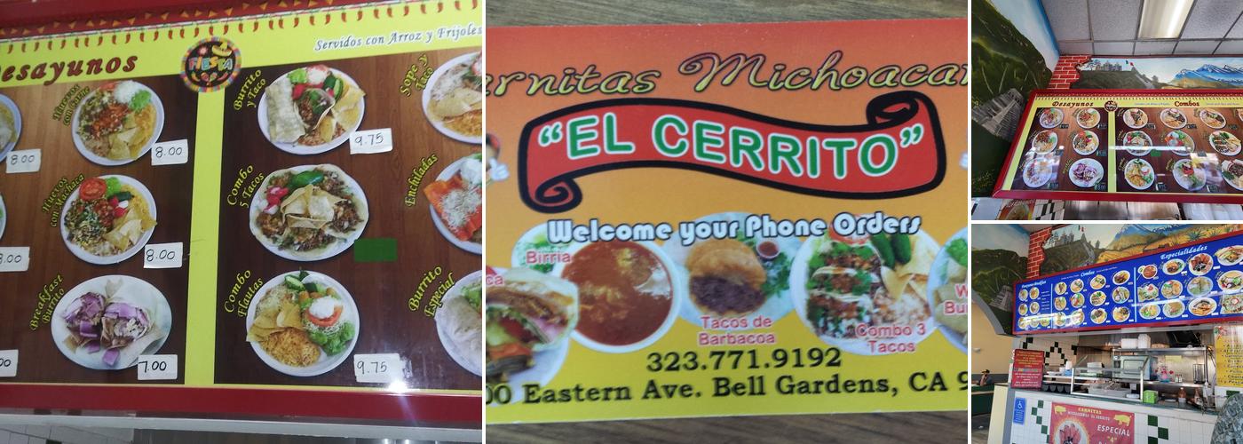 Carnitas Michoacanas Menu