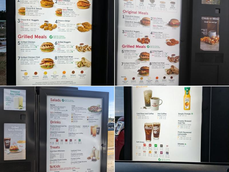 Chick-fil-A Menu