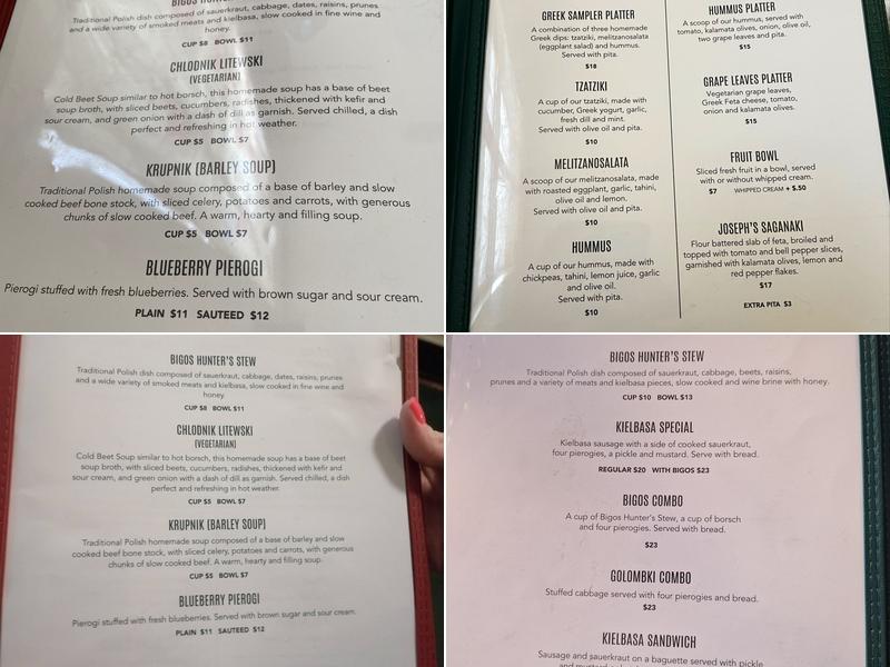 Gaufres and Goods Menu