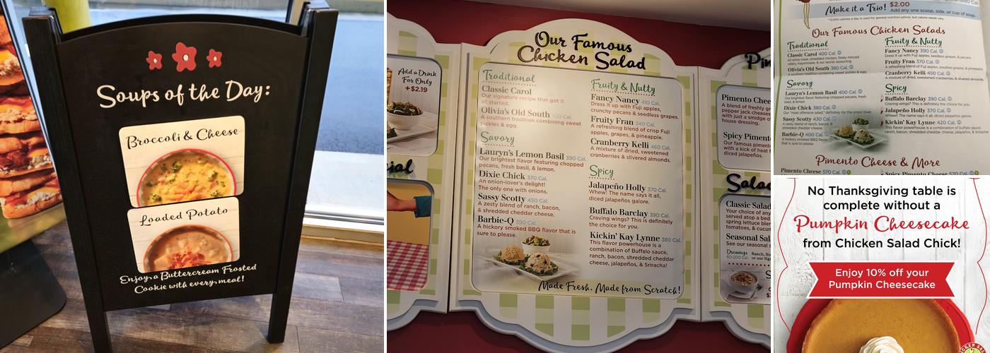 Chicken Salad Chick Menu
