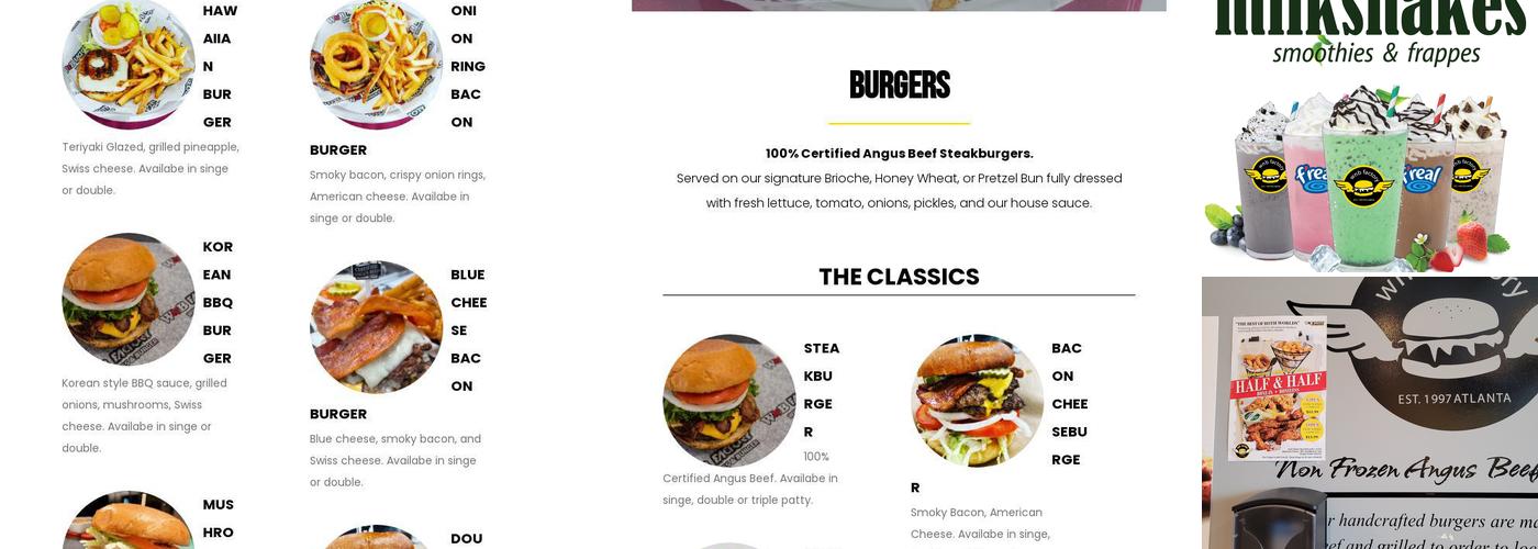 WNB Factory - Wings & Burger Menu