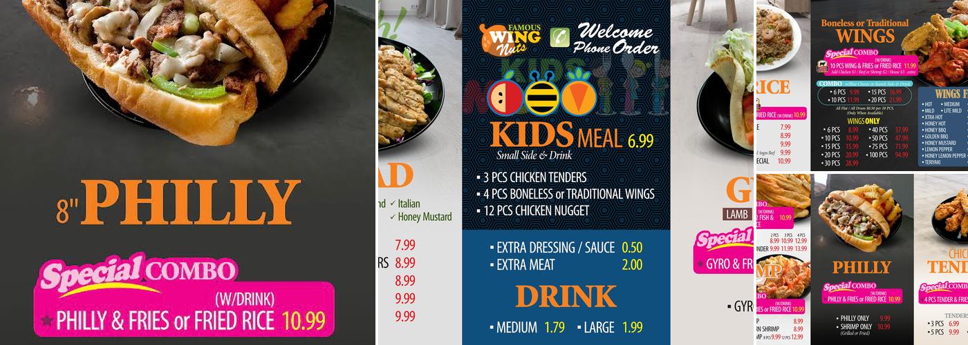 Wing Nuts Menu