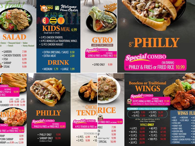 Wing Nuts Menu