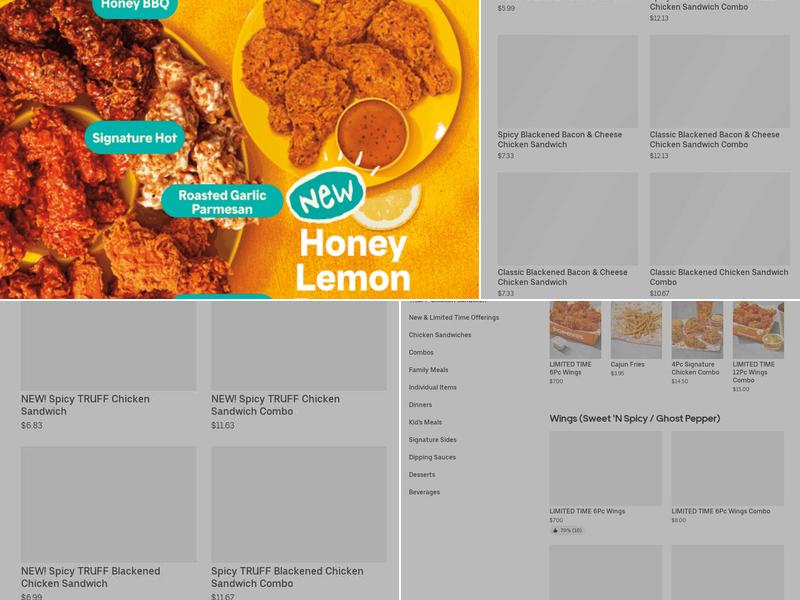 Popeyes Louisiana Kitchen Menu