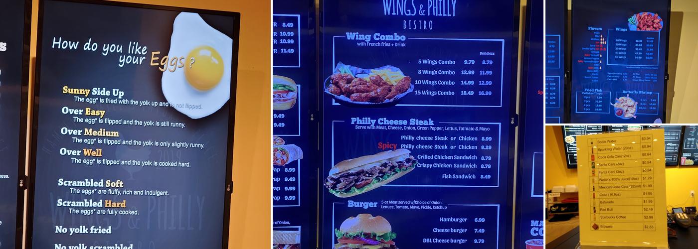 Philly Bistro Menu