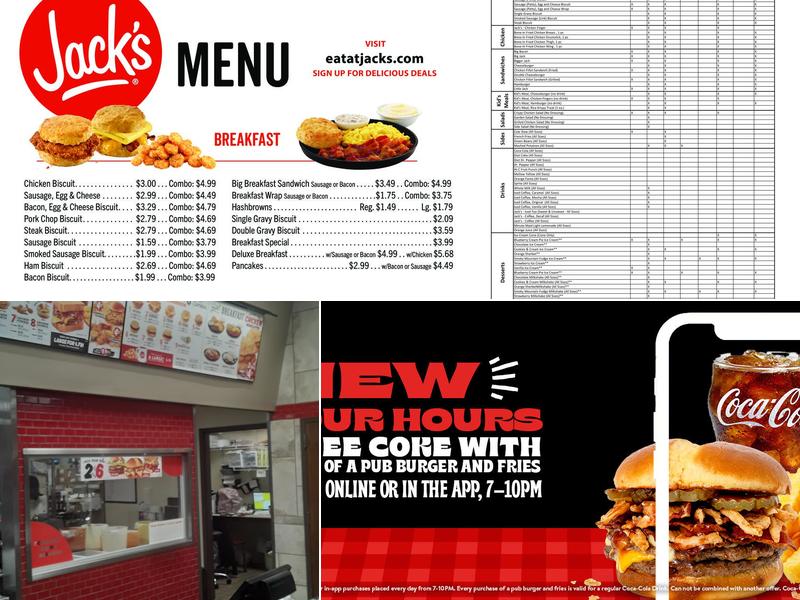 Jack's Menu