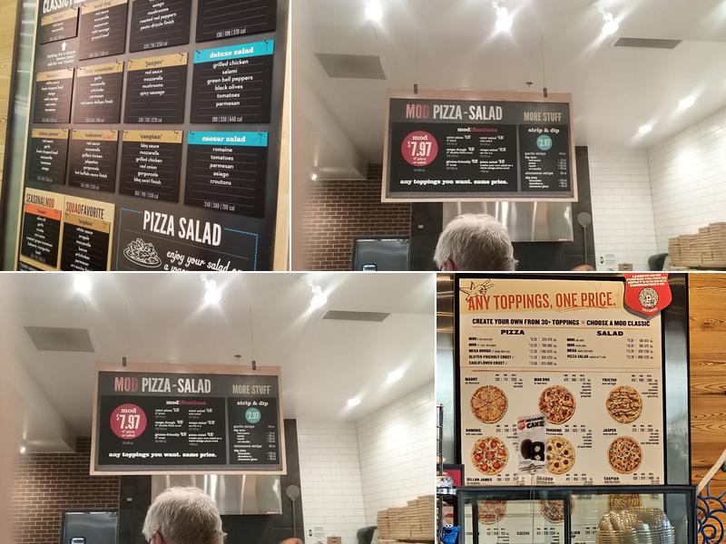 MOD Pizza Menu