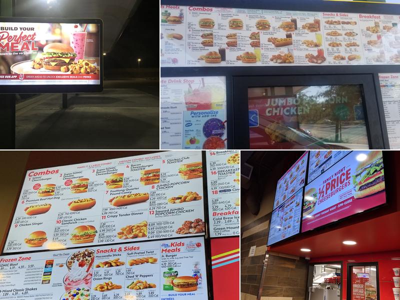 Sonic Drive-In Menu