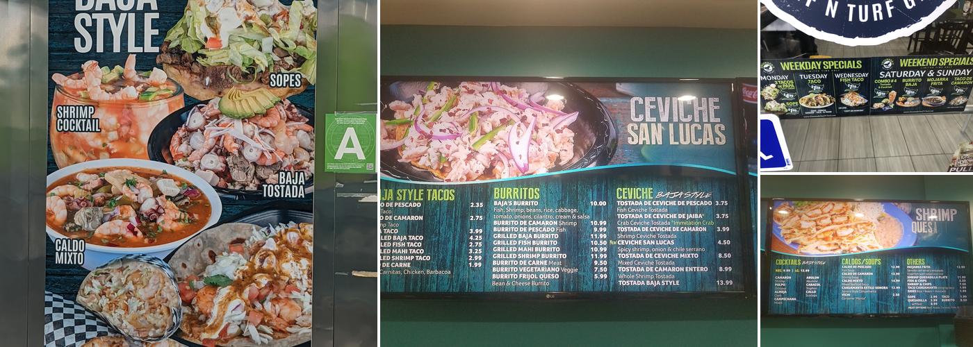 Ensenada's Surf N Turf Grill Menu