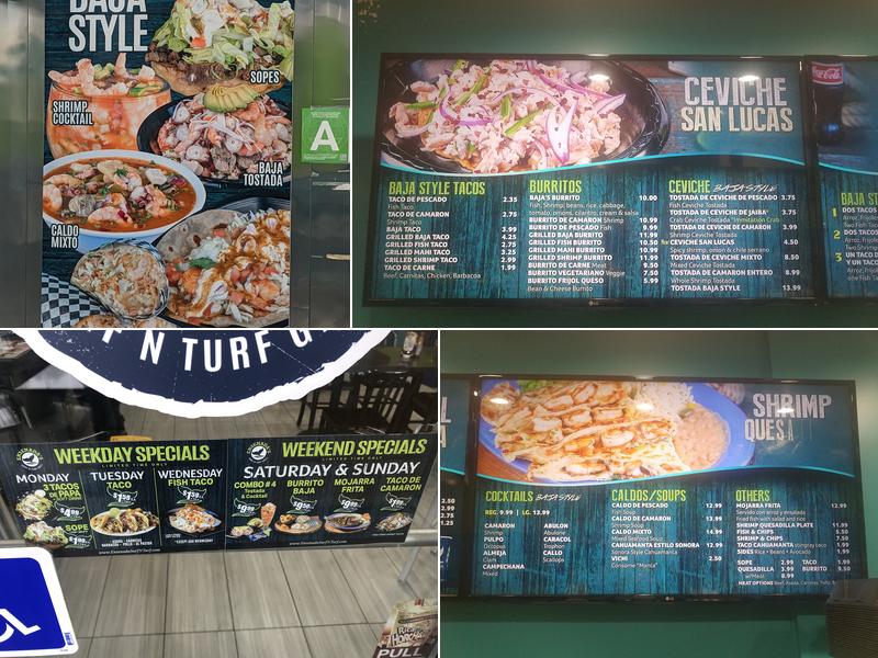 Ensenada's Surf N Turf Grill Menu