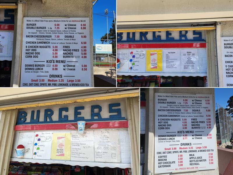 El Estero Snack Bar Menu