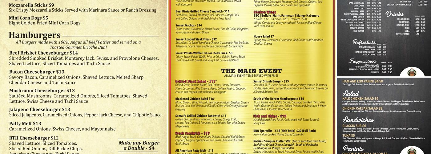 Coyote Grille At Tachi Palace Menu