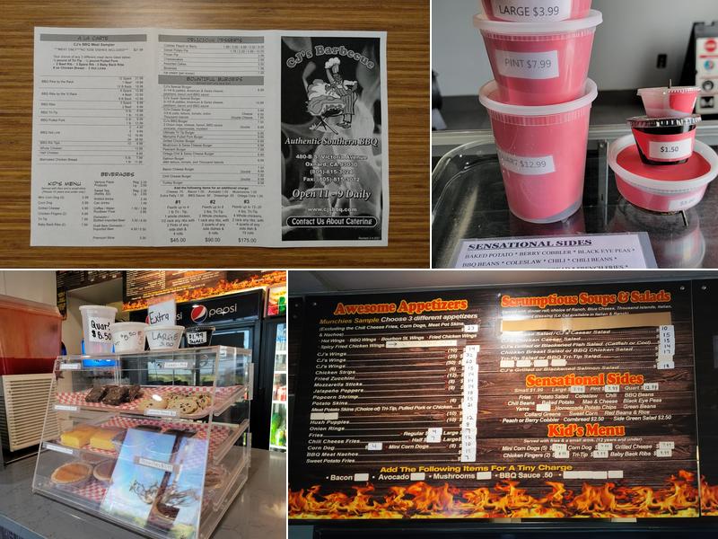C J's BBQ Menu