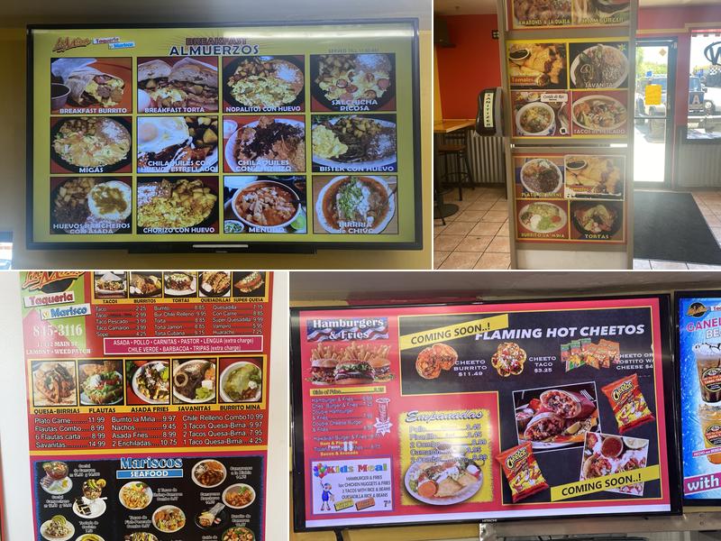 La Mina Caters Menu