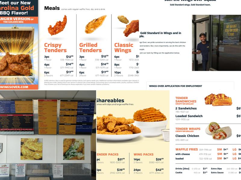 Wings Over Bristol Menu