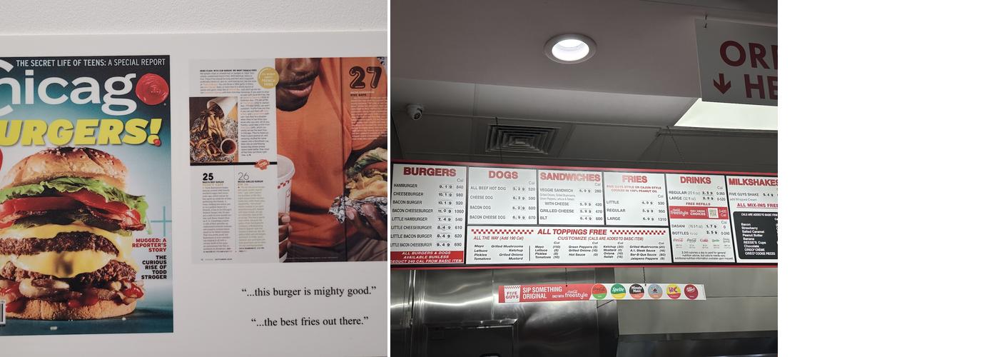 Five Guys Menu
