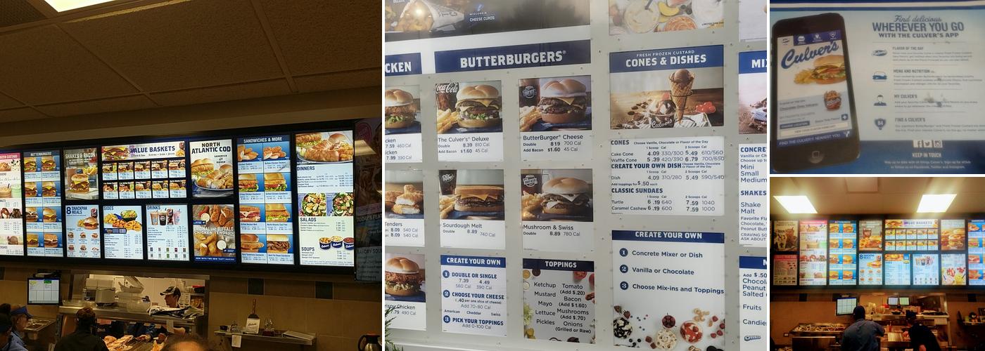 Culver’s Menu