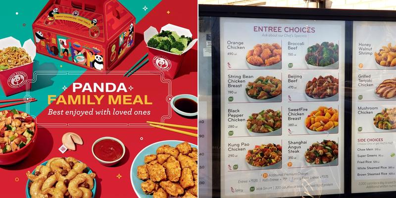 Panda Express Menu