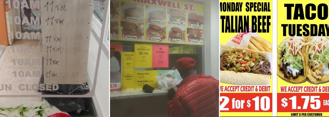 Maxwell St. Tello's Beef Menu