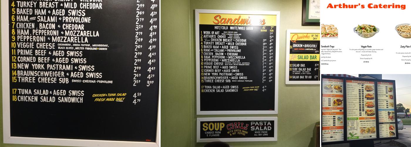 Arthur's Garden Deli Menu