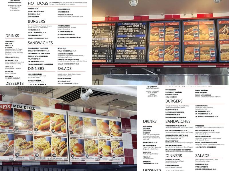 Wolfy's Menu