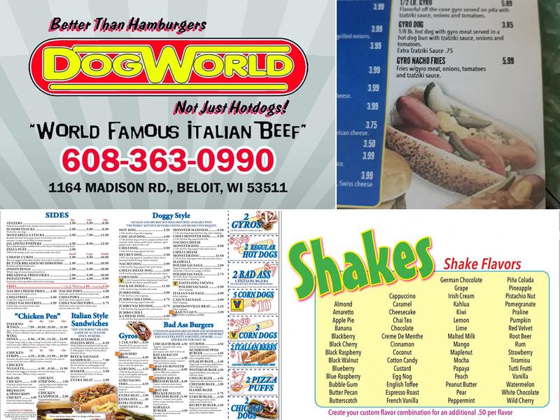DogWorld Menu