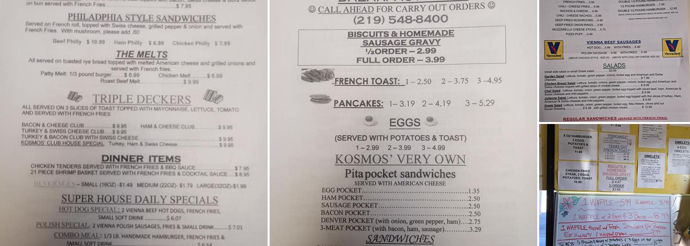 Kosmos Menu