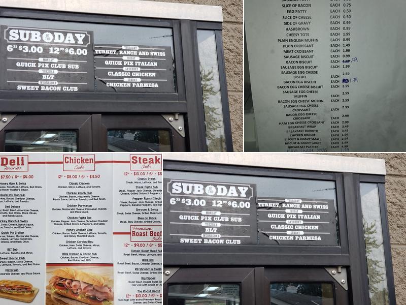 QuickPix Deli & Subs Menu