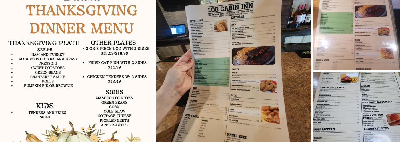 Log Cabin Inn Menu