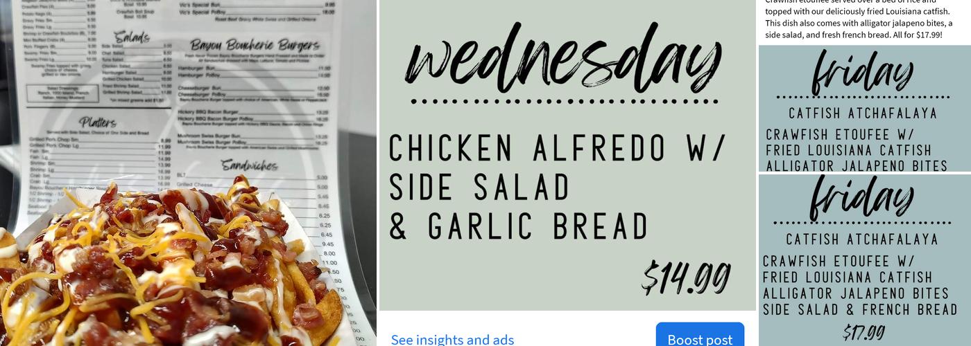 Vic's Touchdown Grill Menu