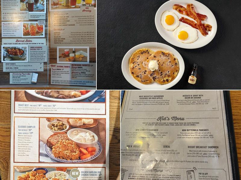 Cracker Barrel Old Country Store Menu