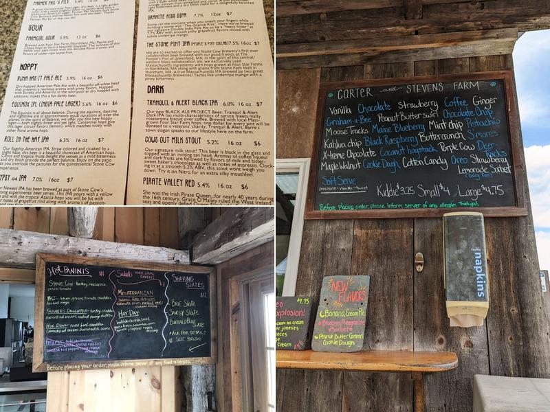 Stone Cow Brewery Menu