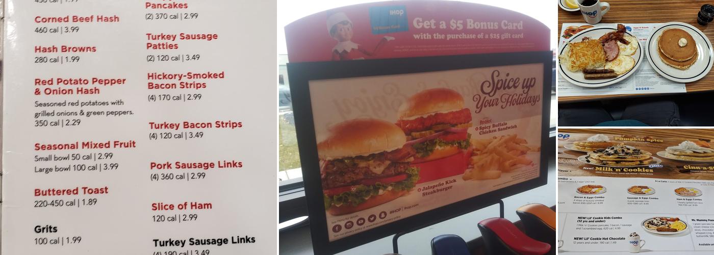 IHOP Menu
