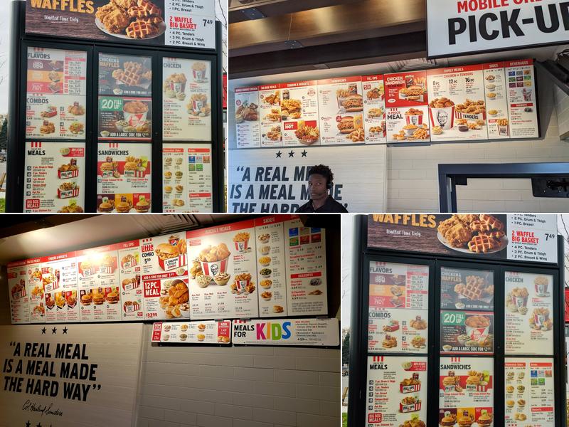 KFC Menu