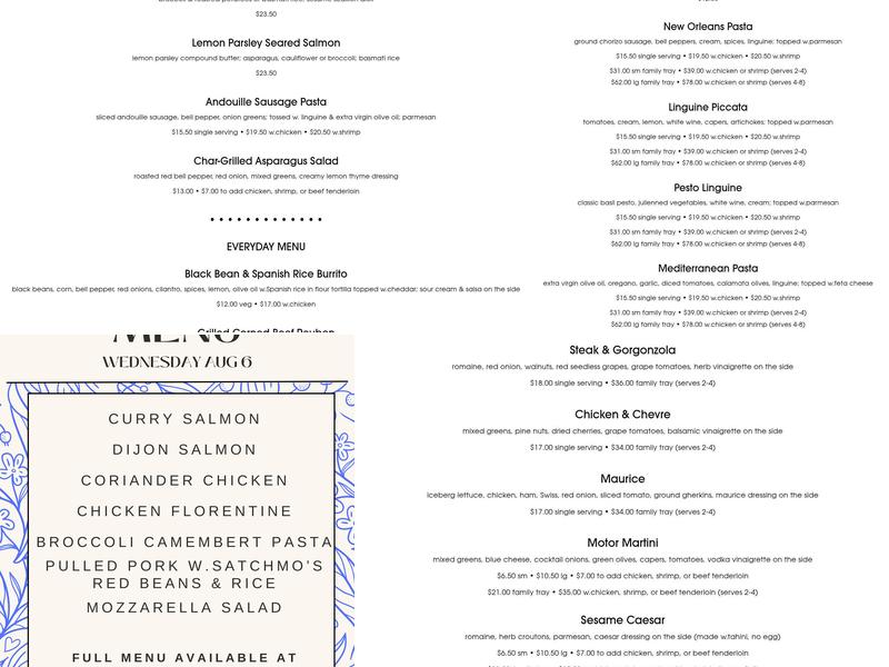Dish Menu
