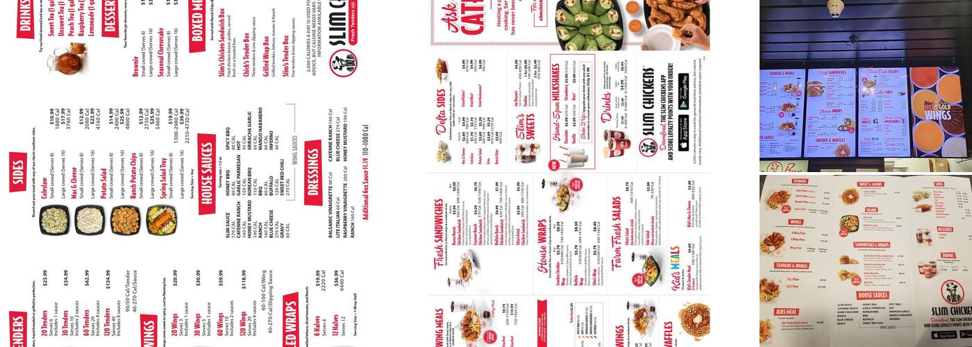 Slim Chickens Menu