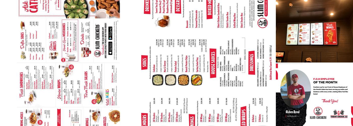 Slim Chickens Menu