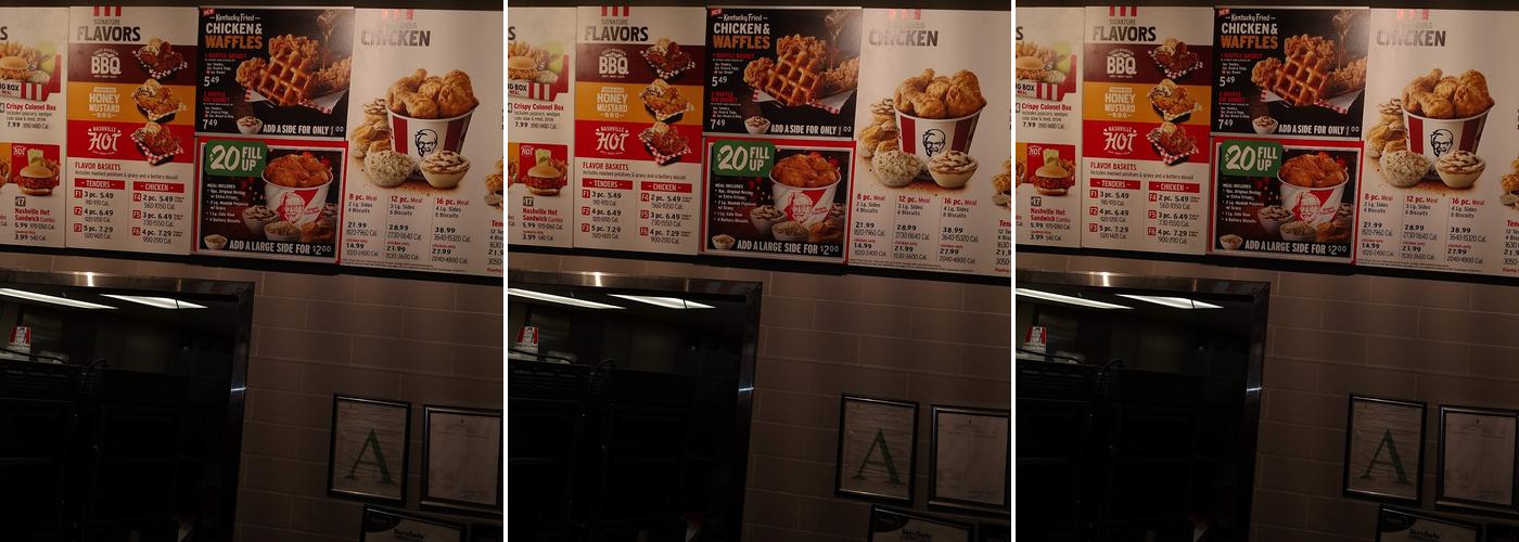 KFC Menu
