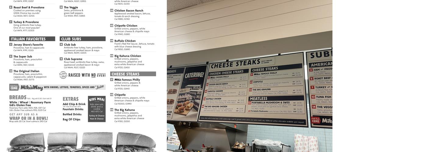 Jersey Mike's Menu