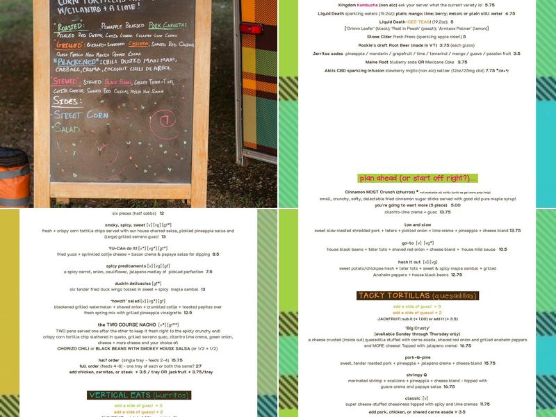 TRAIL BREAK taps + tacos Menu