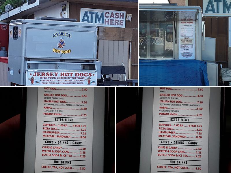 Jersey Hot Dogs Menu