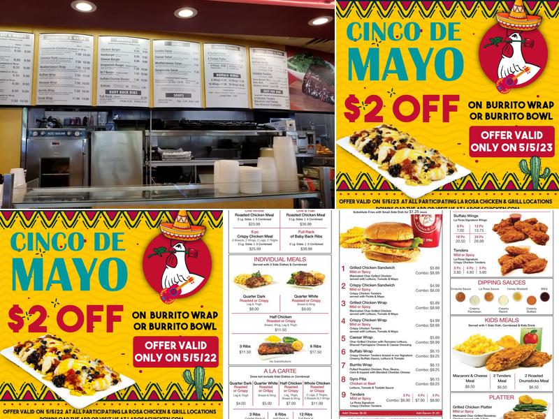 La Rosa Chicken & Grill - Tinton Falls Menu