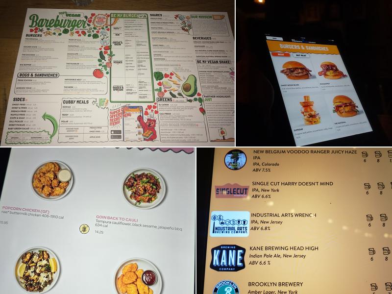 Bareburger Menu