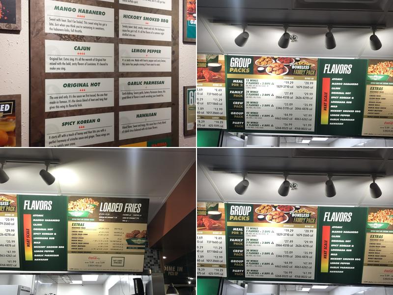 Wingstop Menu