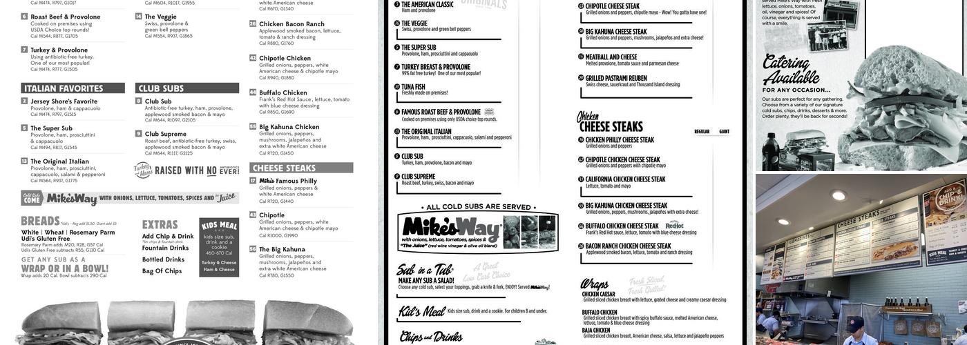 Jersey Mike's Subs Menu