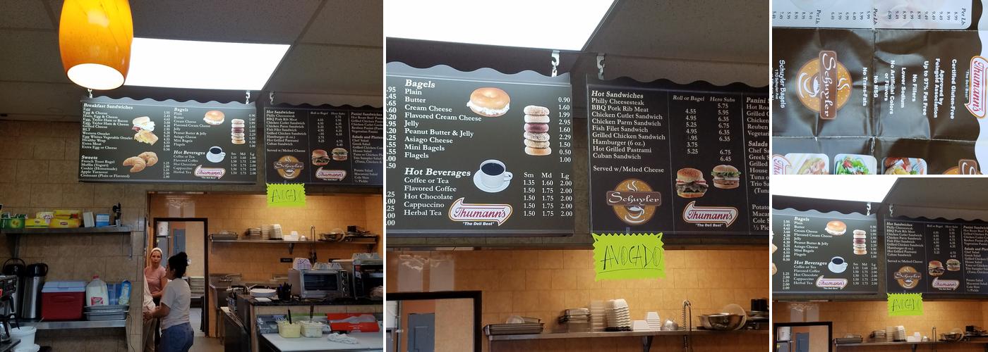 Schuyler Bagels Menu